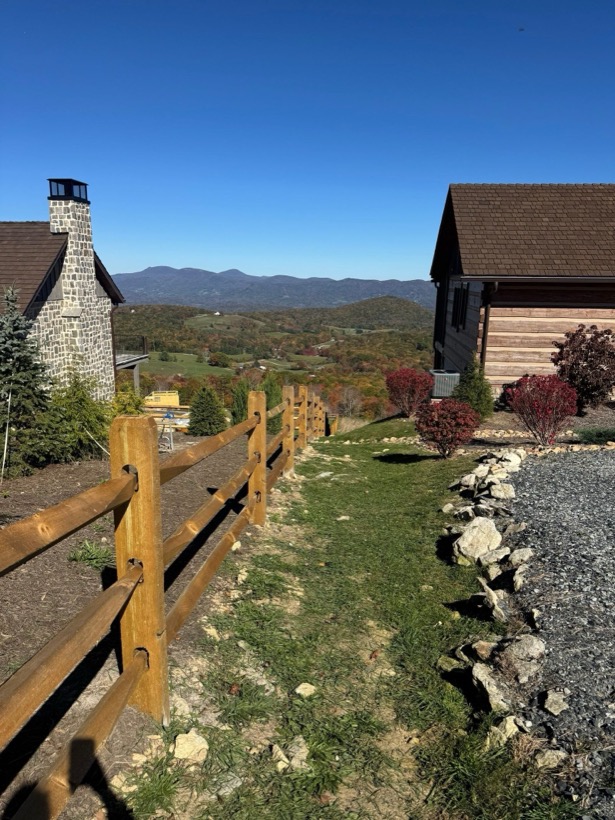 Split Rail Fence built by Mountain Fence & Deck in Western North Carolina