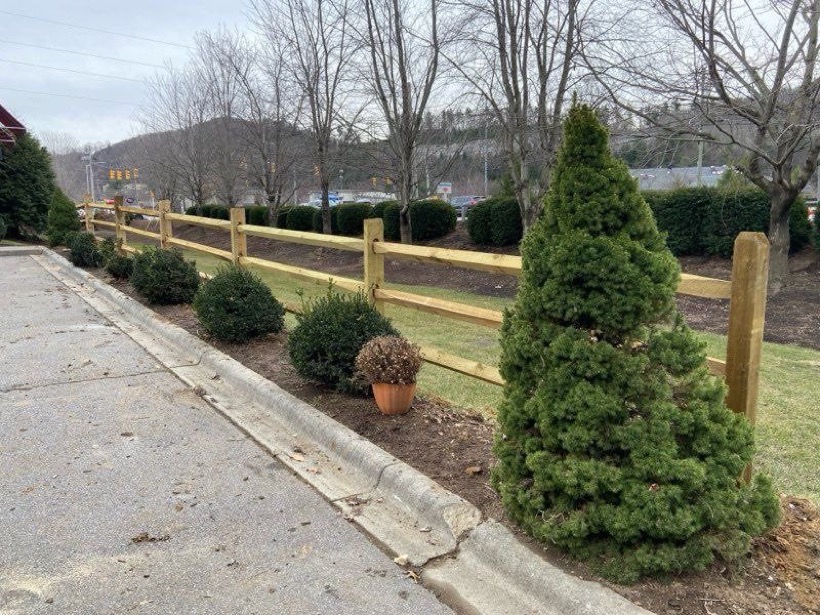 Fence and deck work in Linville
