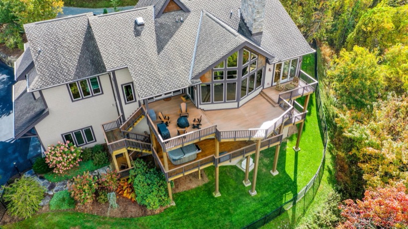 Deck installed by Mountain Fence & Deck in the High Country, NC
