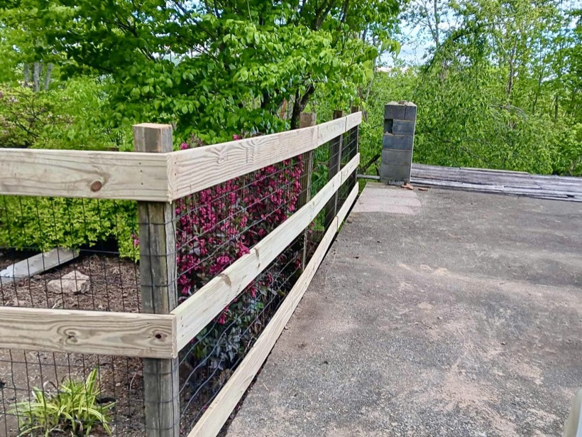 Deck Board Fence installed by Mountain Fence & Deck in the High Country, NC