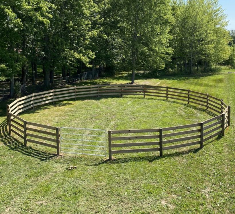 Deck Board Fence in Western NC