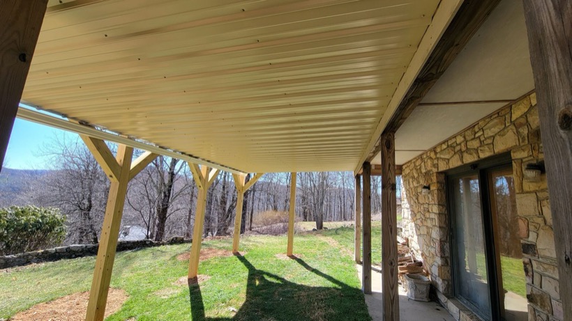 Deck Drainage System installed by Mountain Fence & Deck in the High Country, NC