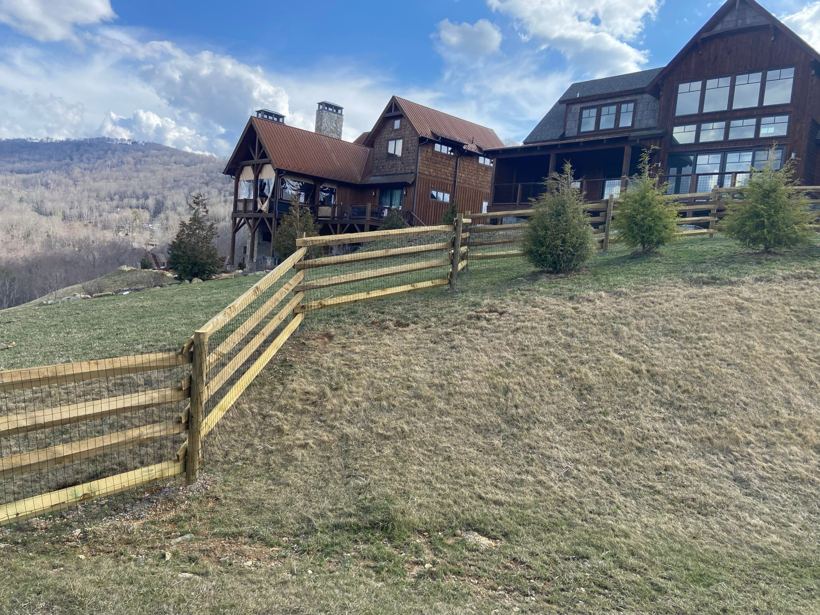 Split Rail Fence in Western NC